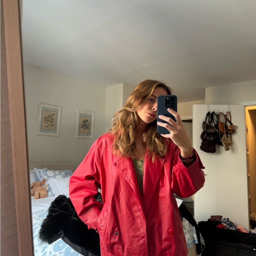 Vintage leather coat